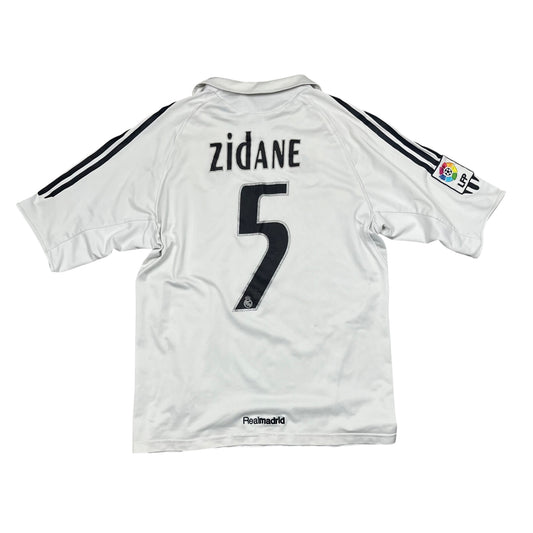 Adidas Real Madird Zidane Nr. 5 Trikot 2002/03 in weiß, schwarz Größe (S)