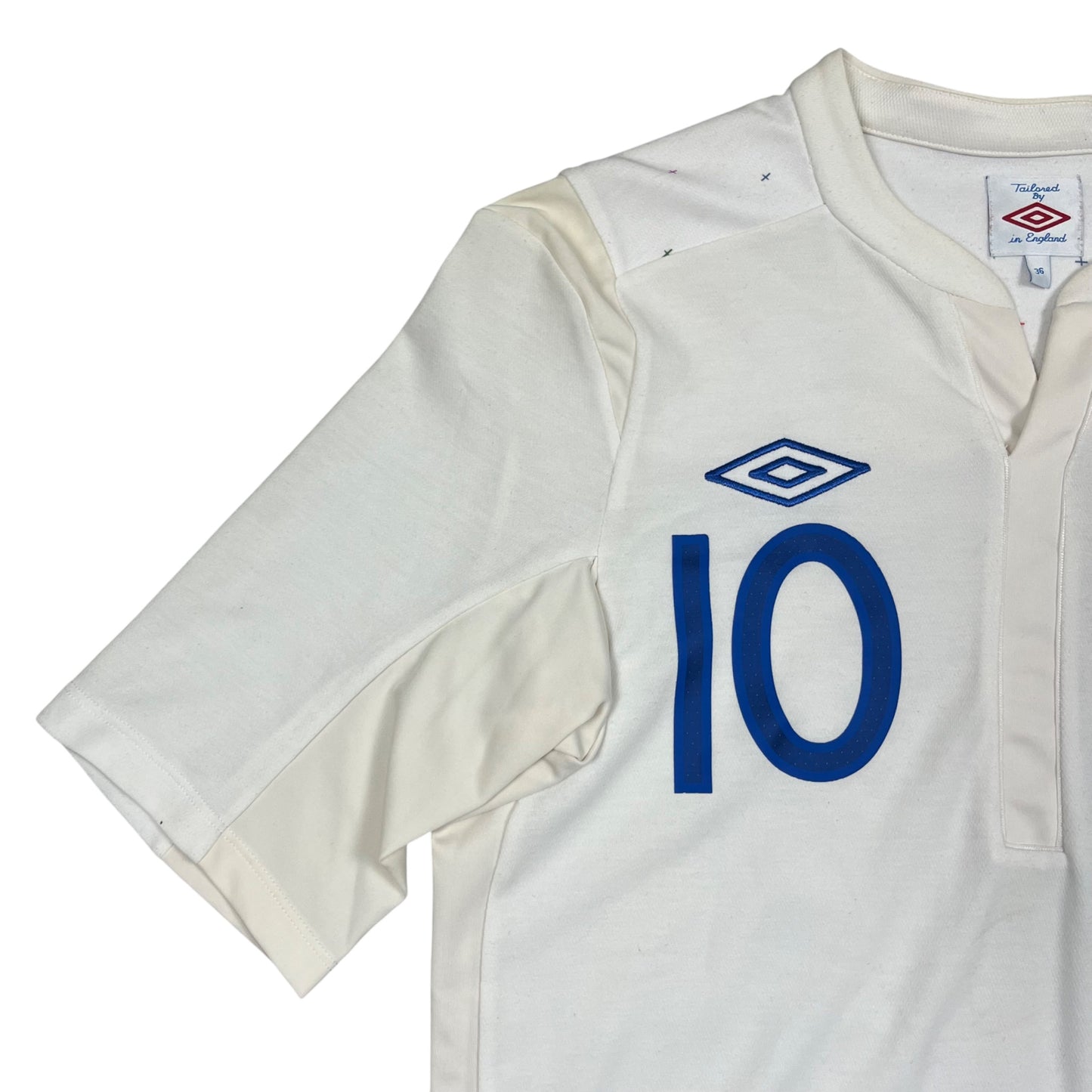 Umbro England Wayne Rooney Trikot in weiß, blau Größe (M)