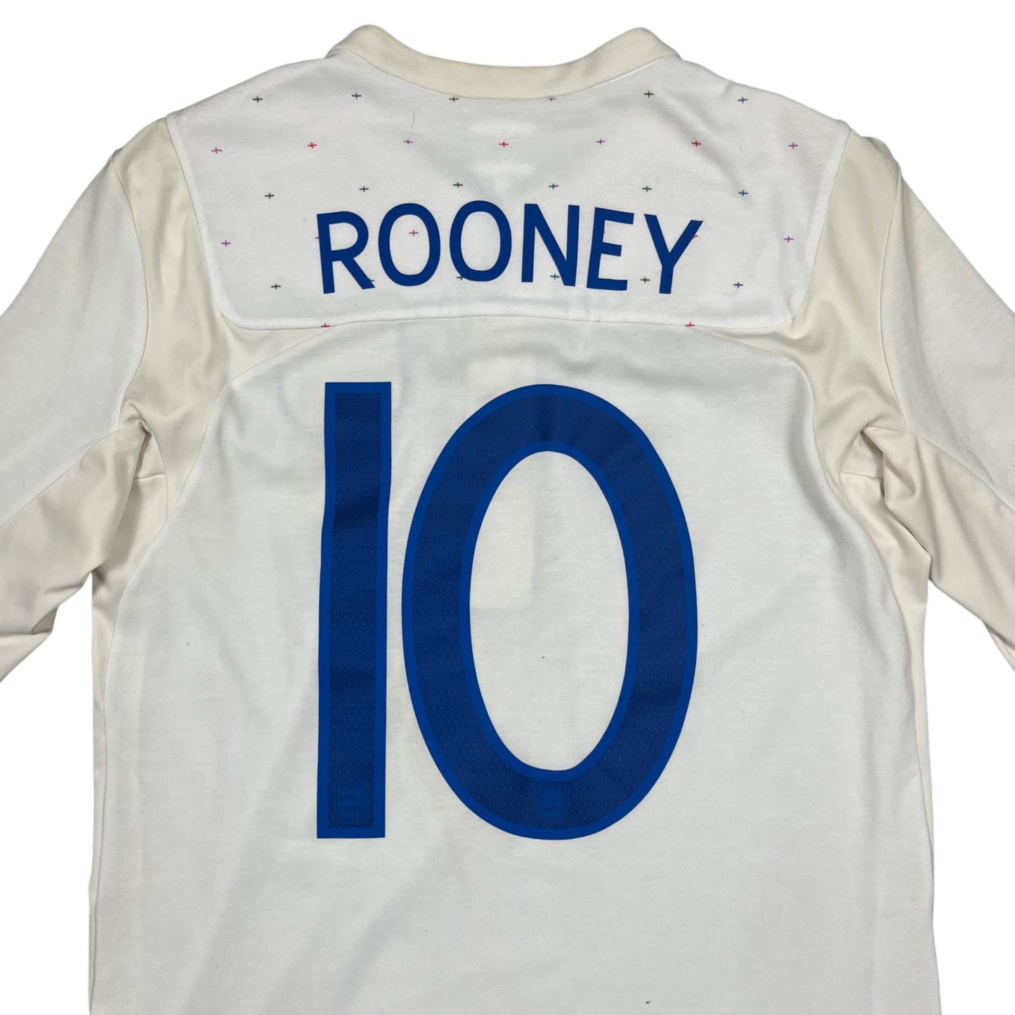 Umbro Retro England Wayne Rooney Trikot in weiß/blau Größe (S)