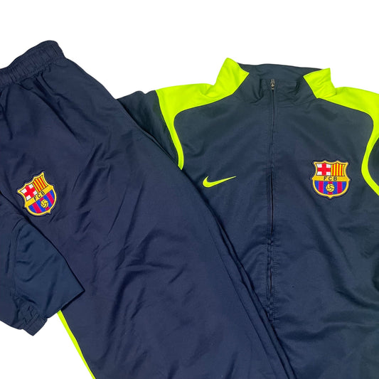 Nike Retro FC Barcelona Tracksuit in dunkelblau/gelb Größe (L)