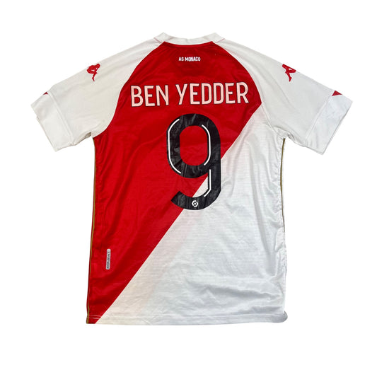 Kappa AS Monaco Ben Yedder Nr. 9 Trikot in weiß/rot Größe (M)
