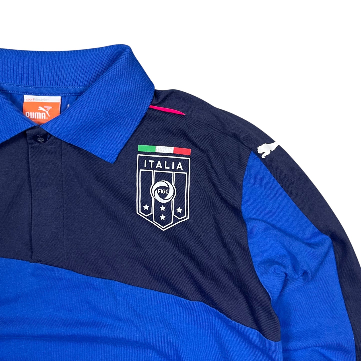 Puma Italia langarm Oberteil in blau, weiß Größe (L)