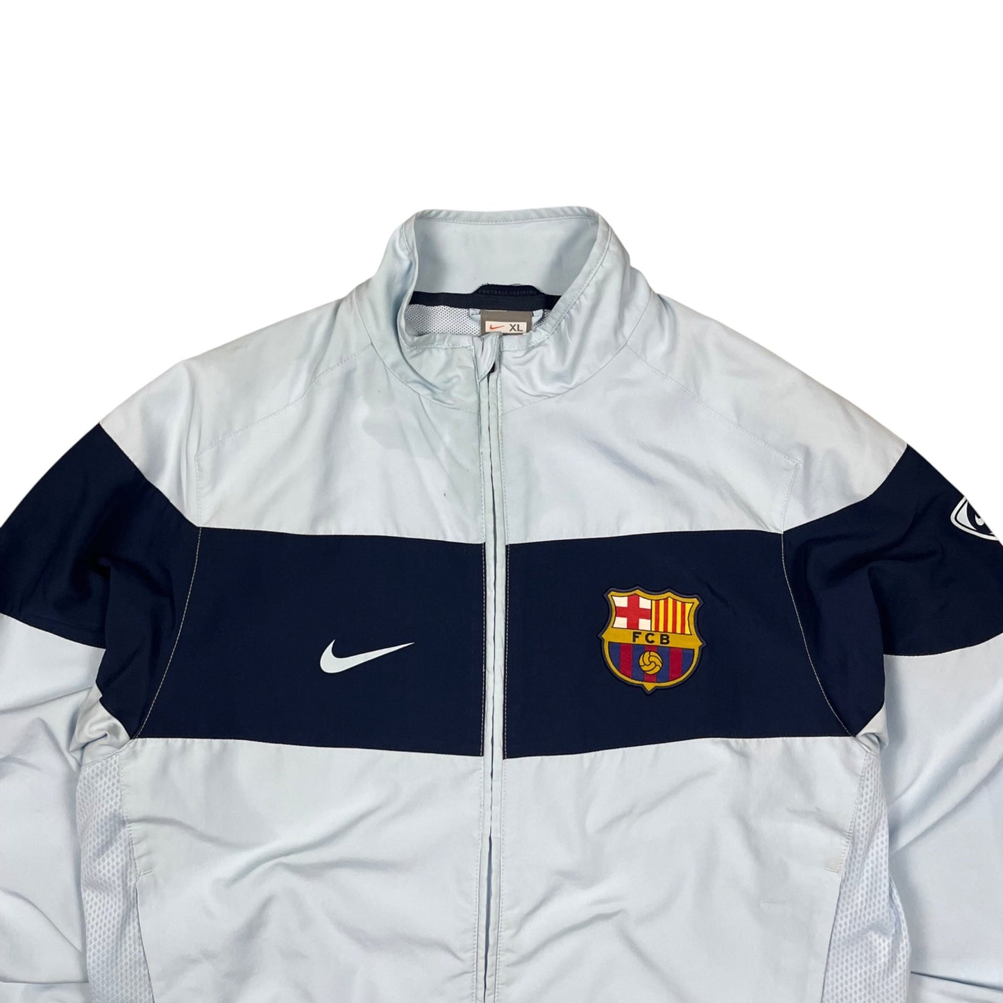 Nike Tiempo Fc Barcelona Trainingsjacke in babyblau, dunkelblau Größe (XL)