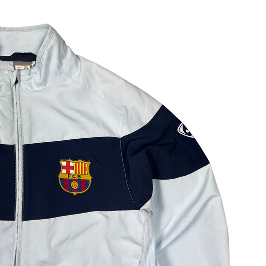 Nike Tiempo Fc Barcelona Trainingsjacke in babyblau, dunkelblau Größe (XL)
