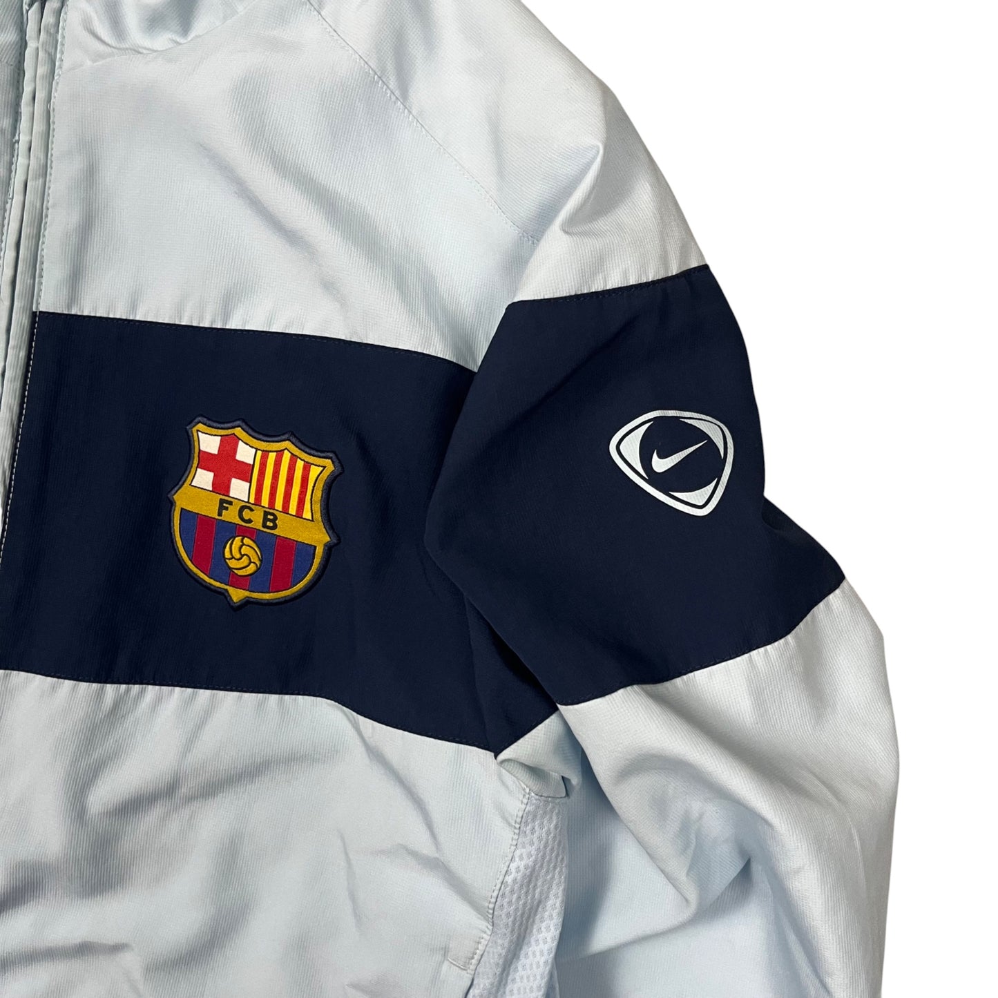 Nike Tiempo Fc Barcelona Trainingsjacke in babyblau, dunkelblau Größe (XL)