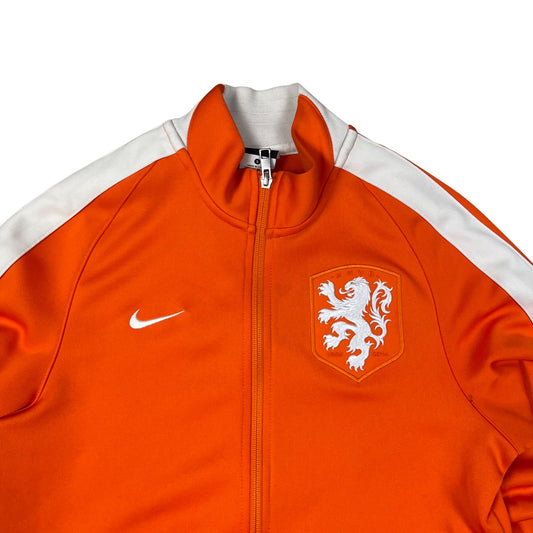 Nike Niederlande Trainingsjacke in orange/weiß Größe (M)