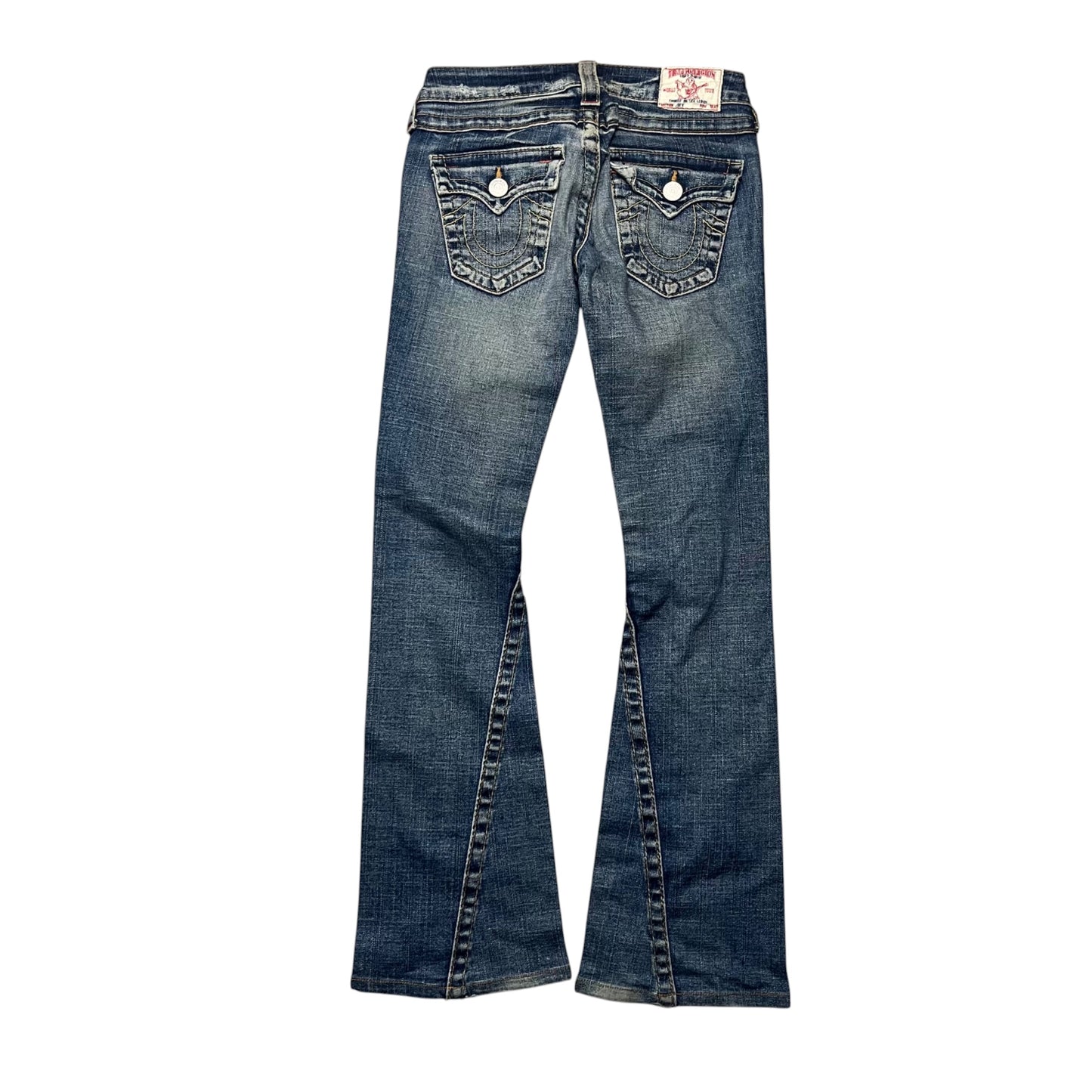 True Religion Women Bootcut Jeans in dunkelblau Größe (24/S)