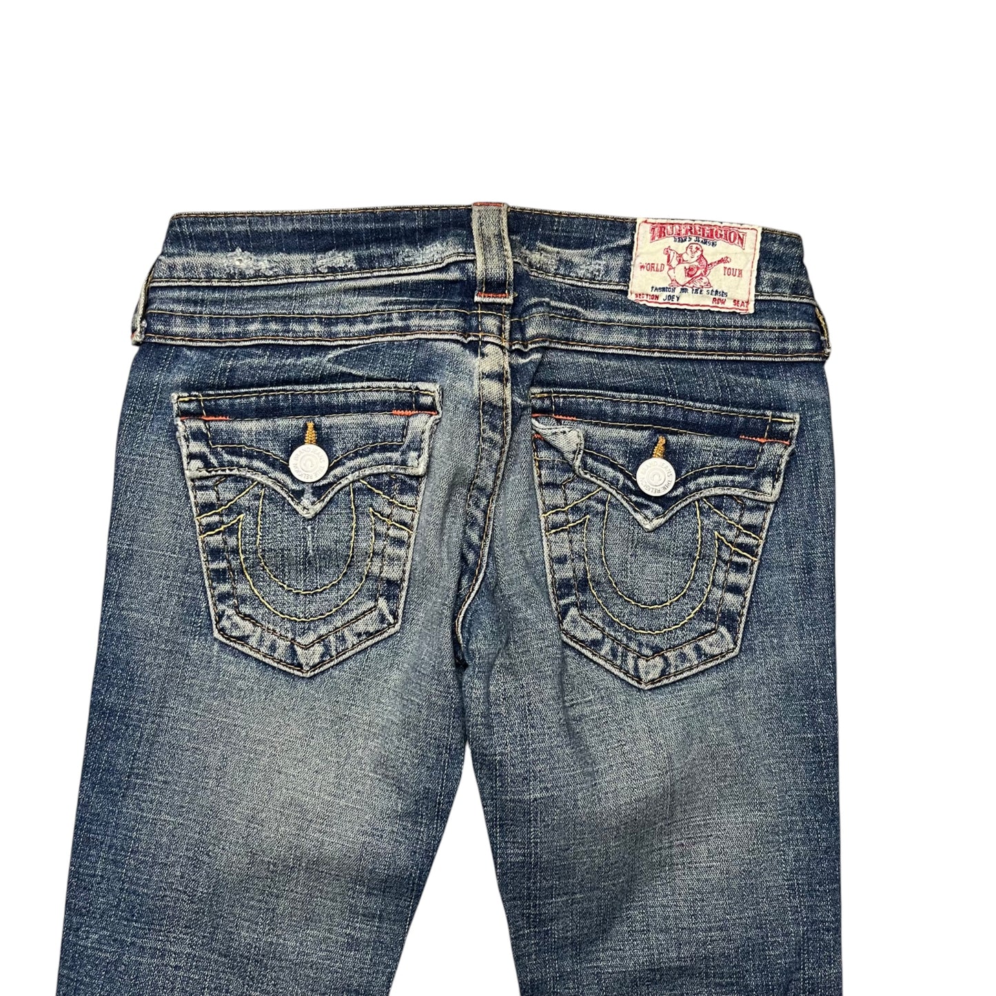 True Religion Women Bootcut Jeans in dunkelblau Größe (24/S)