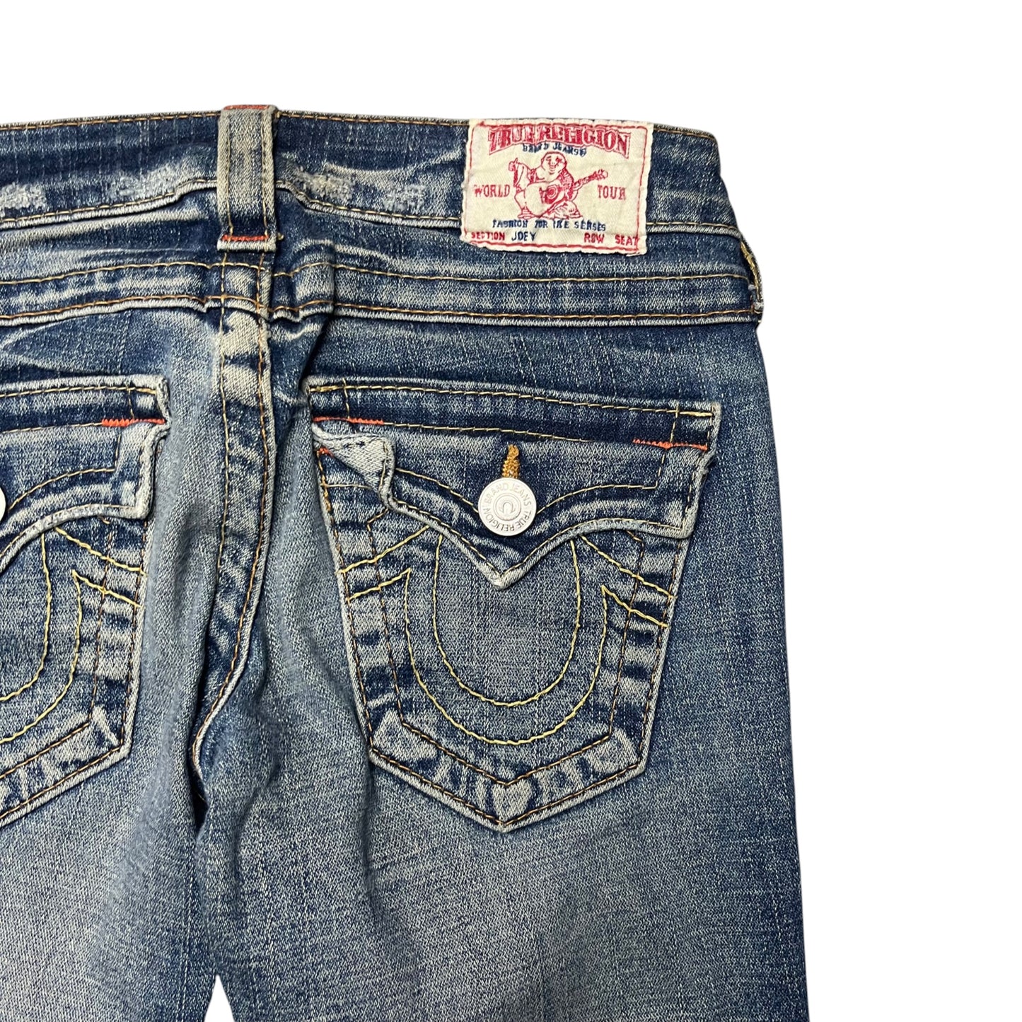 True Religion Women Bootcut Jeans in dunkelblau Größe (24/S)