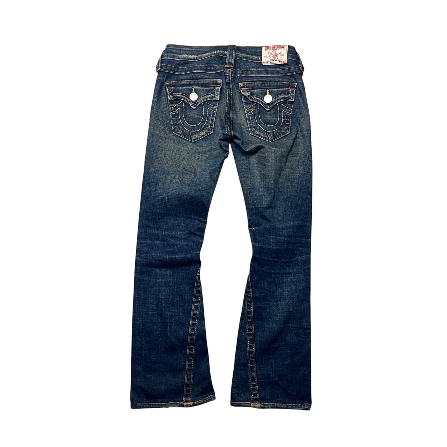 True Religion Women Bootcut Jeans in dunkelblau Größe (24/S)