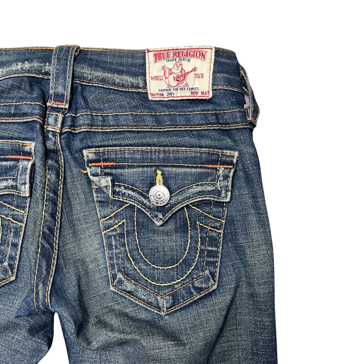 True Religion Women Bootcut Jeans in dunkelblau Größe (24/S)