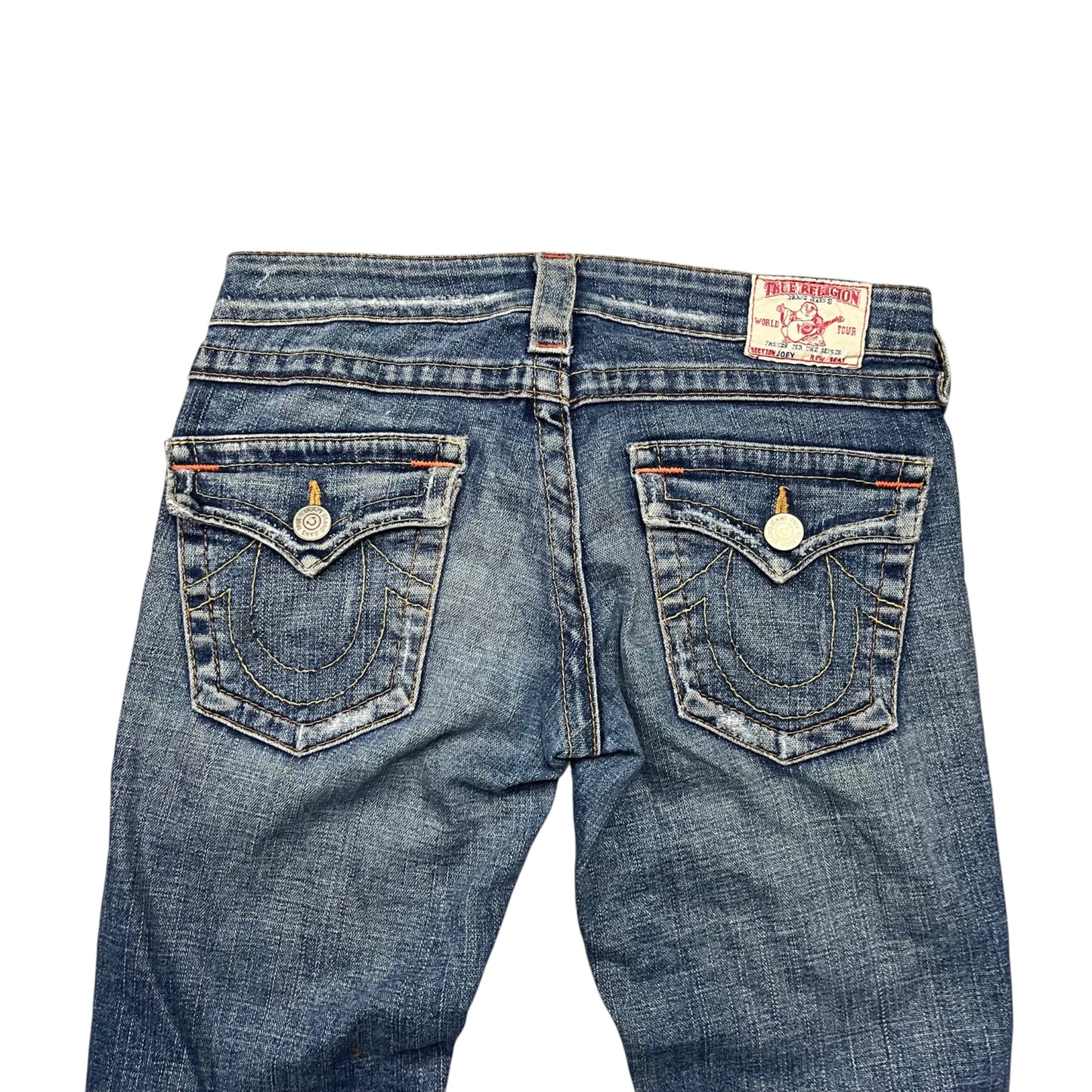 True Religion Bootcut Jeans in dunkelblau Größe (26)