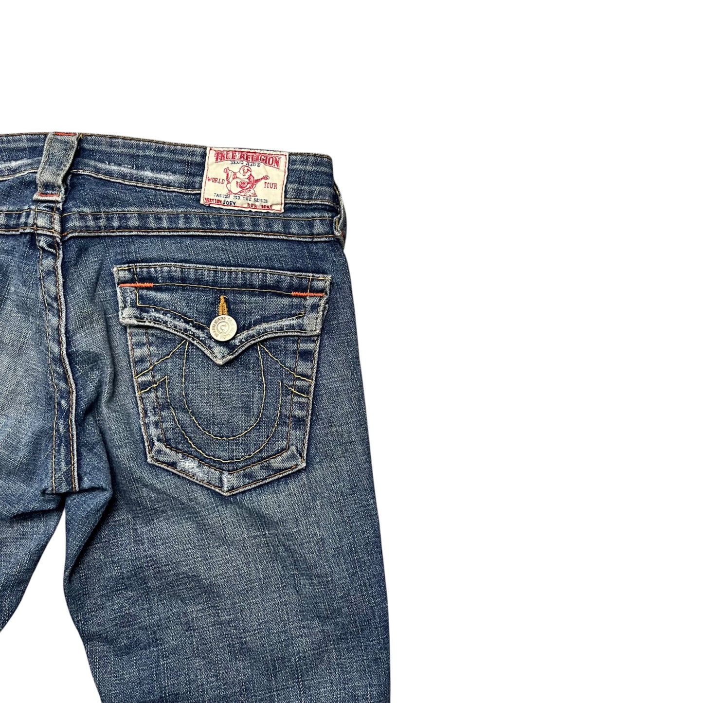 True Religion Bootcut Jeans in dunkelblau Größe (26)