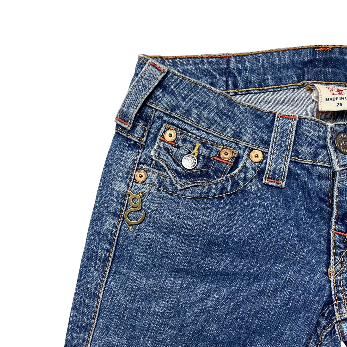 True Religion Bootcut Jeans in dunkelblau Größe (27)
