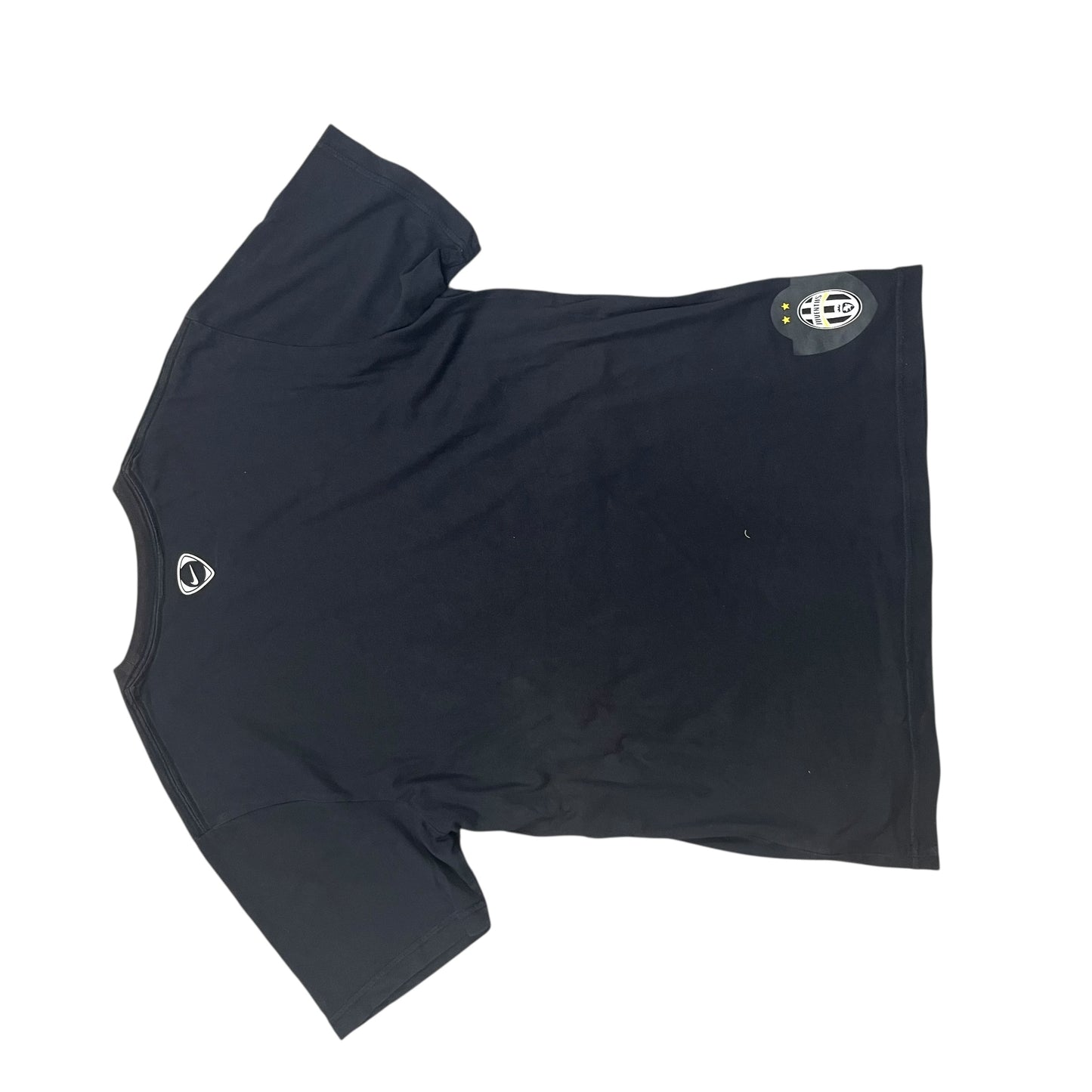 Nike Vintage Juventus Turin T-Shirt in schwarz, weiß, gelb Größe (S)