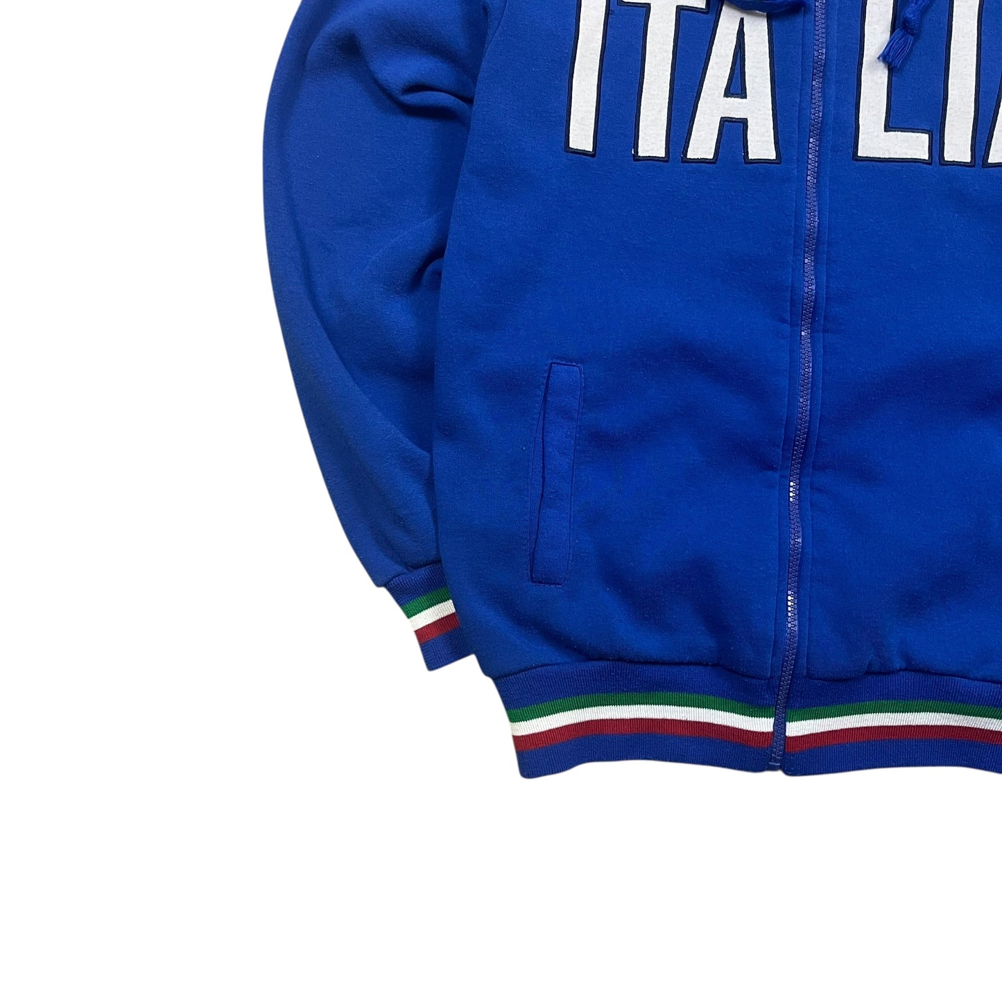 Italia Zipper in dunkelblau/weiß Größe (S)