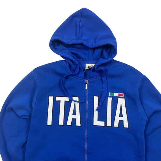 Italia Zipper in dunkelblau/weiß Größe (S)