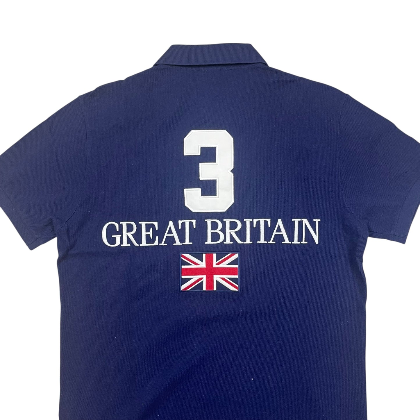 Ralph Lauren Big Pony Great Britain (3) Poloshirt in dunkgleblau Größe (M)