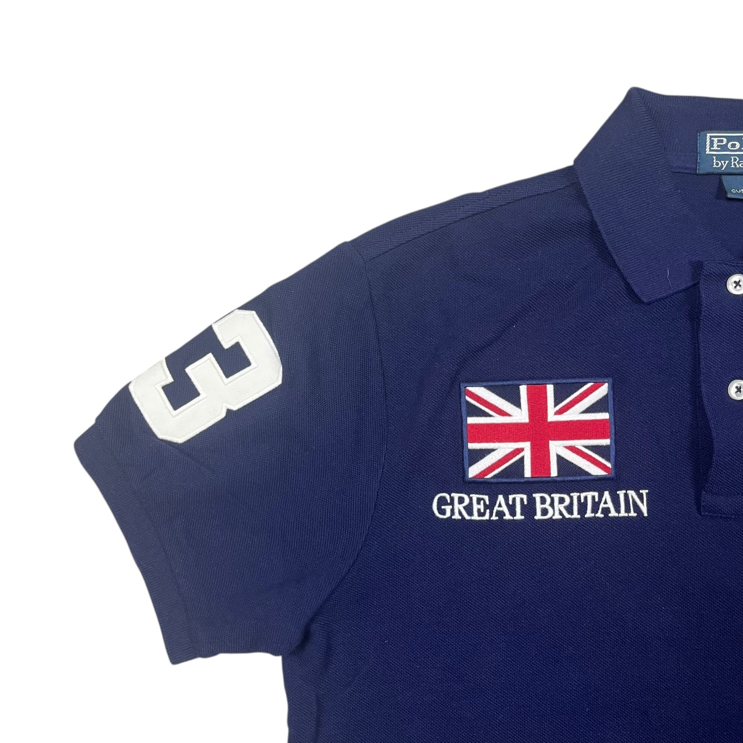 Ralph Lauren Big Pony Great Britain (3) Poloshirt in dunkgleblau Größe (M)