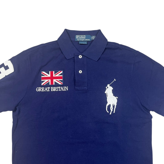 Ralph Lauren Big Pony Great Britain (3) Poloshirt in dunkgleblau Größe (M)