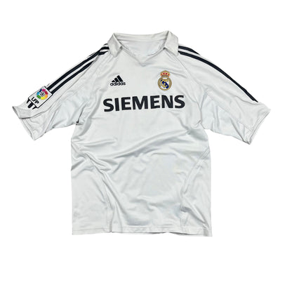 Adidas Real Madird Zidane Nr. 5 Trikot 2002/03 in weiß, schwarz Größe (S)