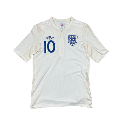 Umbro Retro England Wayne Rooney Trikot in weiß/blau Größe (S)