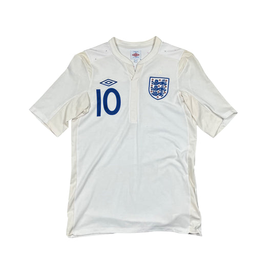 Umbro England Wayne Rooney Trikot in weiß, blau Größe (M)