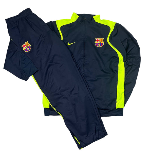Nike Retro FC Barcelona Tracksuit in dunkelblau/gelb Größe (L)