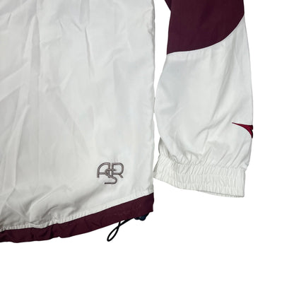 Diadora Retro AS Roma Trackjacket in weiß/rot Größe (M)