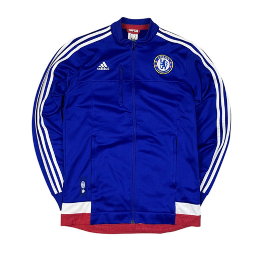 Adidas Chelsea Trainingsjacke in dunkelblau/weiß/rot Größe (M)