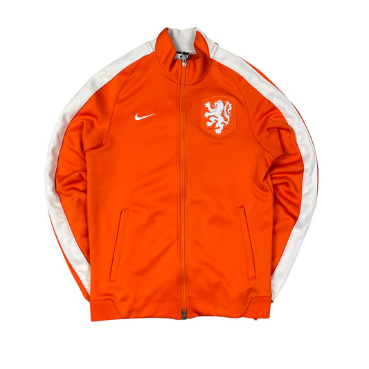 Nike Niederlande Trainingsjacke in orange/weiß Größe (M)