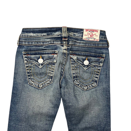 True Religion Women Bootcut Jeans in dunkelblau Größe (24/S)