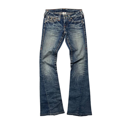 True Religion Women Bootcut Jeans in dunkelblau Größe (24/S)