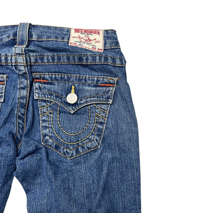 True Religion Bootcut Jeans in dunkelblau Größe (27)