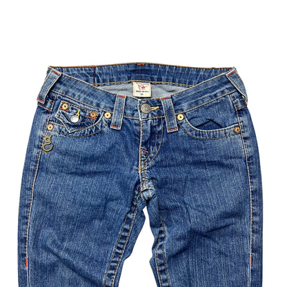 True Religion Bootcut Jeans in dunkelblau Größe (27)
