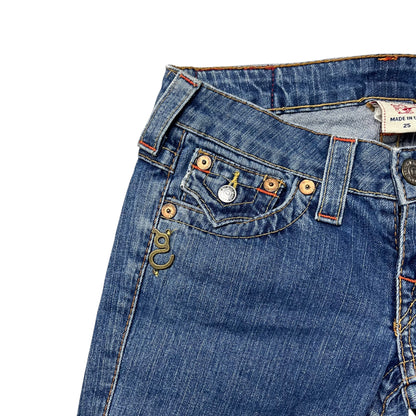 True Religion Bootcut Jeans in dunkelblau Größe (27)