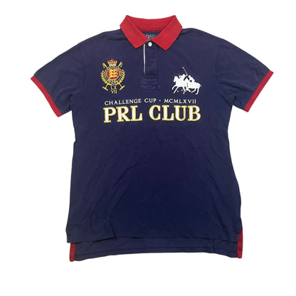 Ralph Lauren Big Pony PRL CLUB 3 Polohemd in dunkelblau,rot Größe (L)