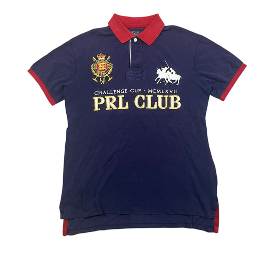 Ralph Lauren Big Pony PRL CLUB 3 Polohemd in dunkelblau,rot Größe (L)