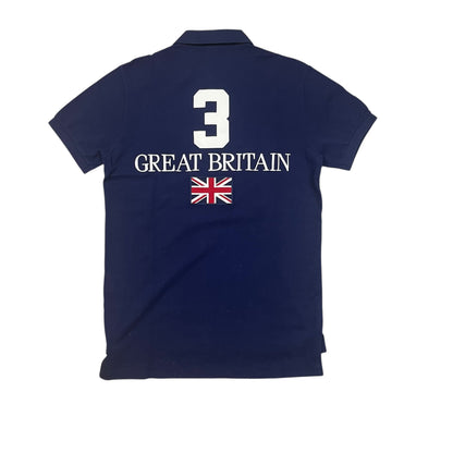 Ralph Lauren Big Pony Great Britain (3) Poloshirt in dunkgleblau Größe (M)