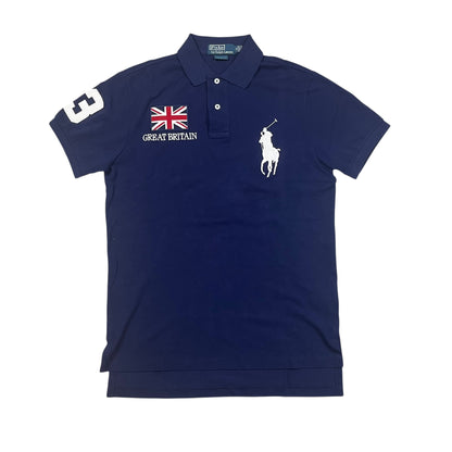 Ralph Lauren Big Pony Great Britain (3) Poloshirt in dunkgleblau Größe (M)